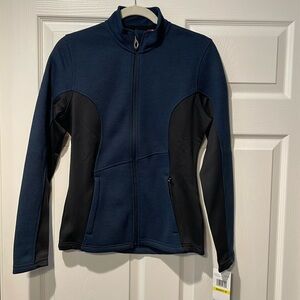 NEW Women’s Spyder Frontier Full Zip Jacket- M Blue/Black